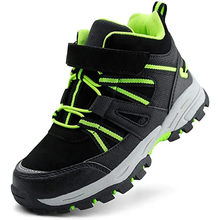 China Brand Customized Outdoor Anti-slip Waterproof Safety Children Adults Hiking Shoes