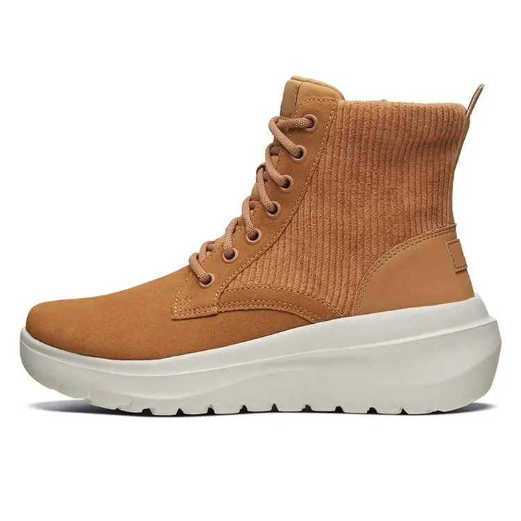 OEM ODM Service Professional Fashion China Women Adult Knitting Winter MD Ankle  Bootie Design Boots Snow Shoes with Zip